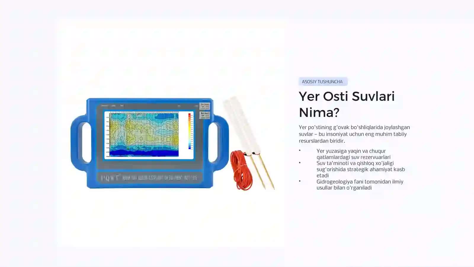 Yer osti suvlari to'g'risida yangi ma'lumotlarni internet orqali yig'ish 4