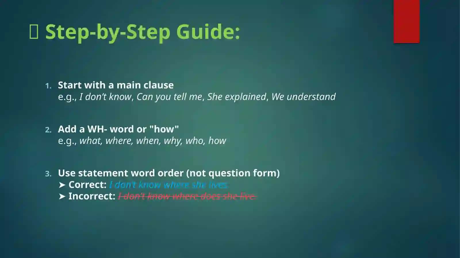 Embedded Sentences (Munalma suzlar) 4
