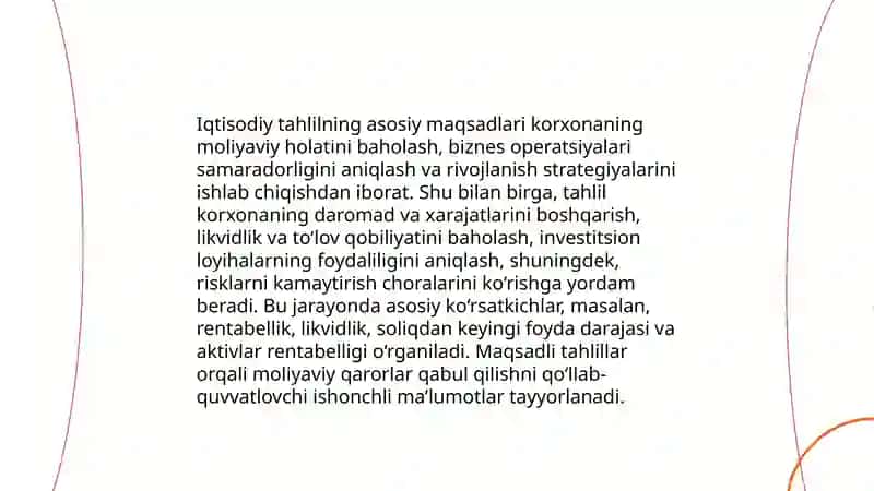 Iqtisodiy tahlilni tashkil etish va axborot manbalari 4