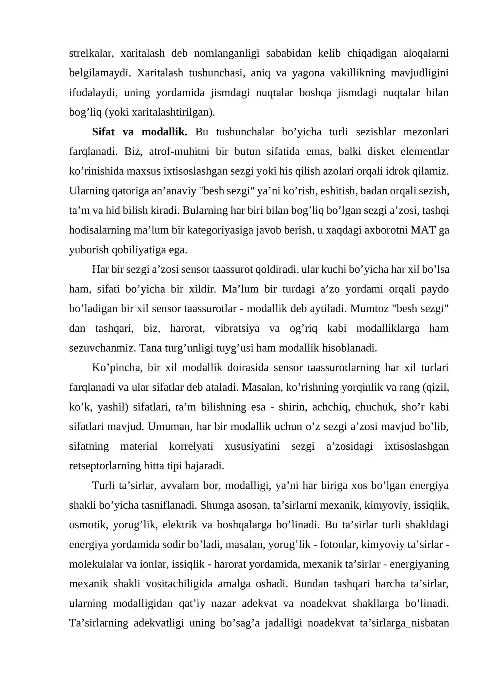 Sensor tizimlar (analizatorlar) 4