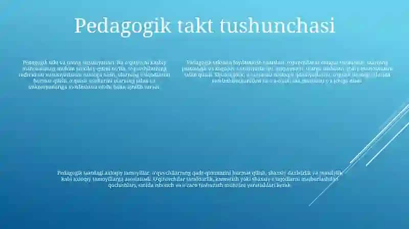 Takt Va Pedagogik Takt Haqida Tushuncha 4