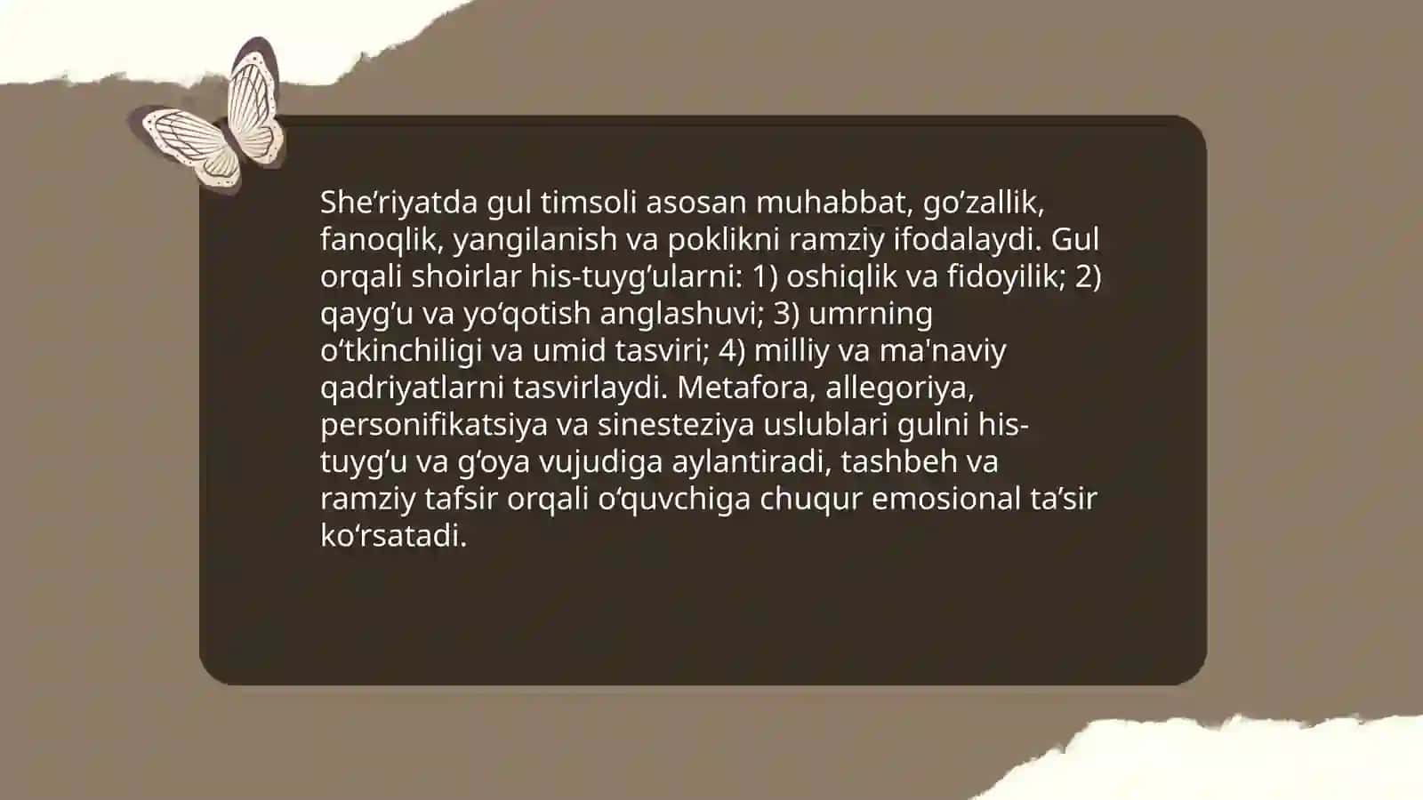 Badiiy adabiyotda gul timsoli va uning g’oyaviy funksiyasi 4