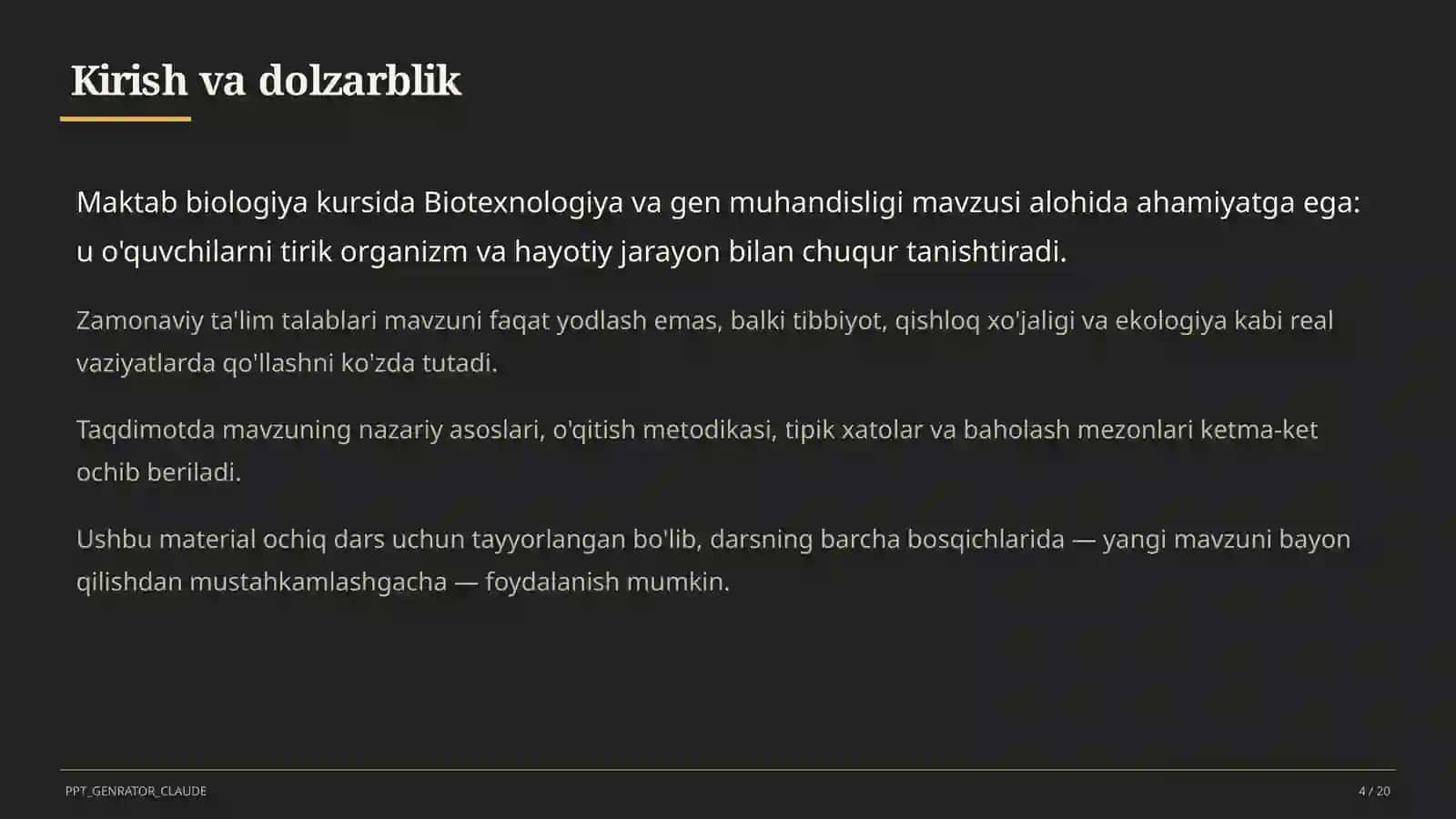 Biotexnologiya va gen muhandisligi (11-sinf) 4