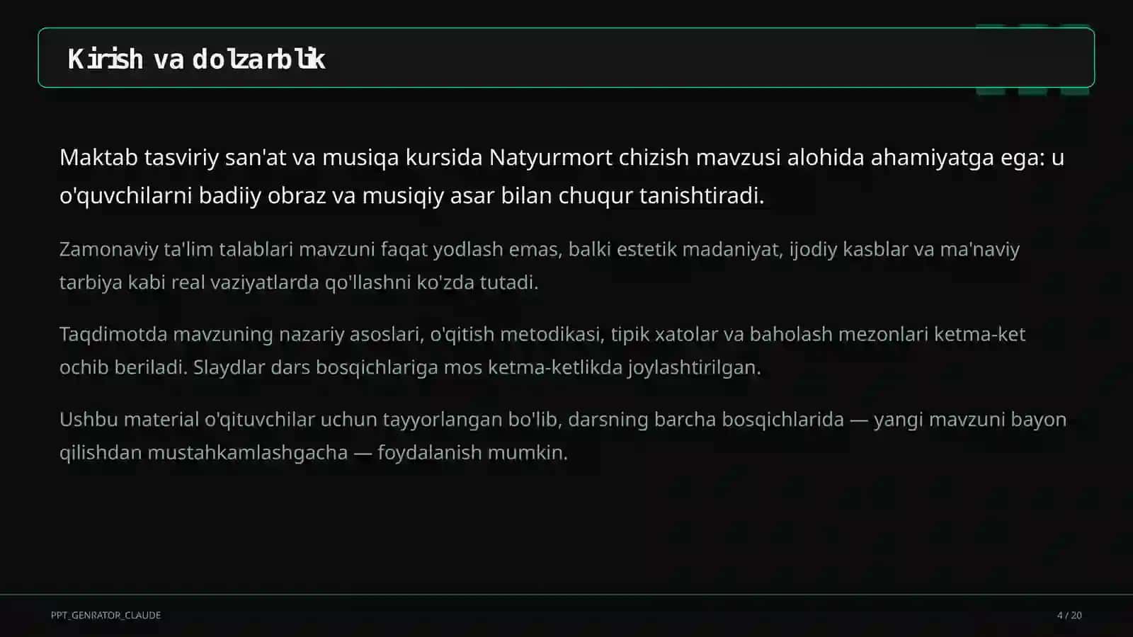 Natyurmort chizish (2-sinf) 4