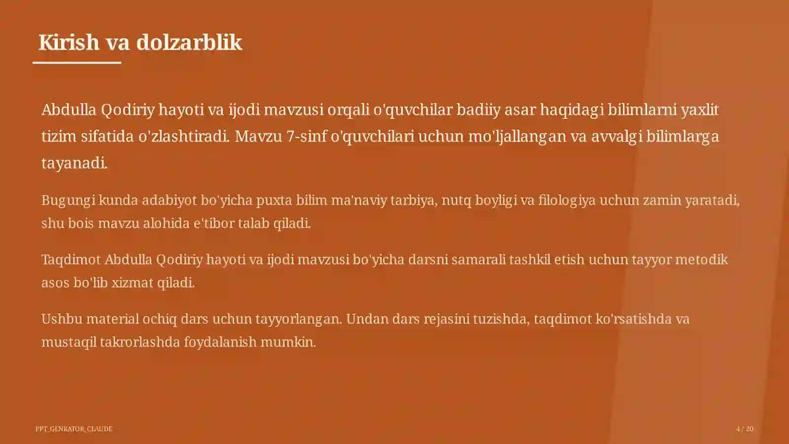 Abdulla Qodiriy hayoti va ijodi (7-sinf) 4