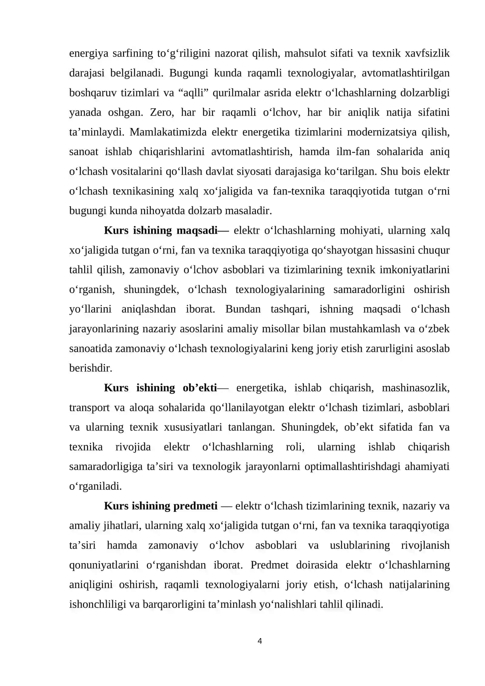 Elektr o’lchashlarning xalq xo’jaligida , fan texnika taraqqiyotida tutgan o’rni 4