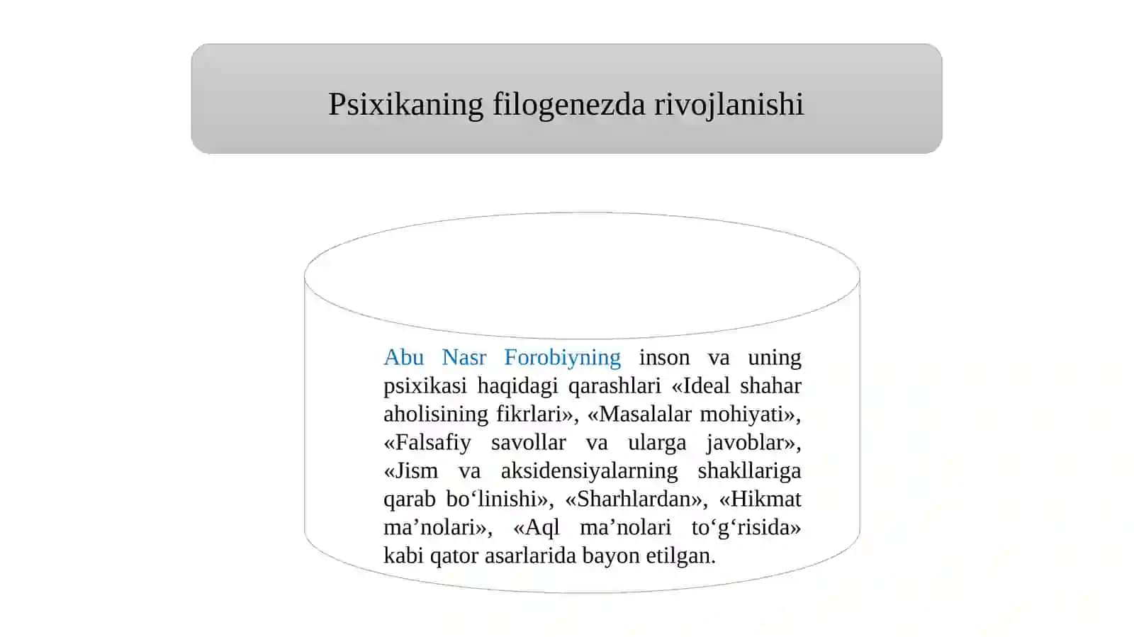Psixika va ongning taraqqiyoti 4