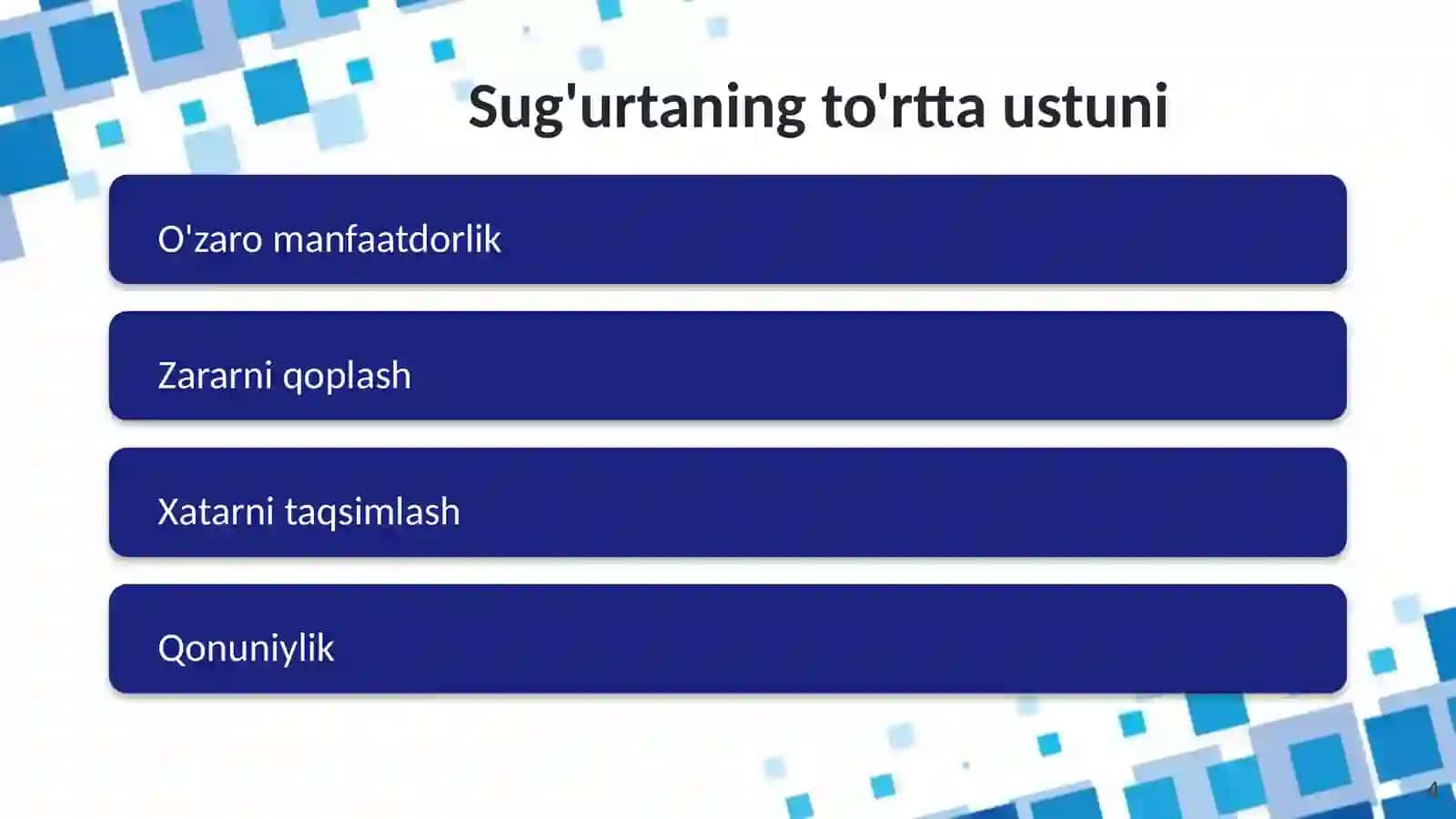 Sug'urta faoliyati 4