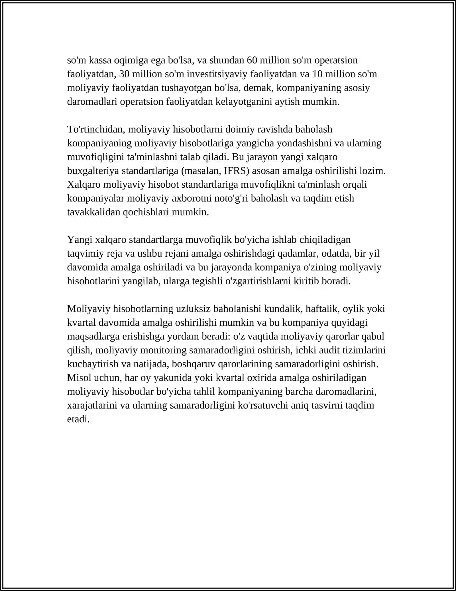 AUDIT O'TKAZUVCHI SHAXS FAOLIYATI UZLUKSIZ BAHOLASH 4
