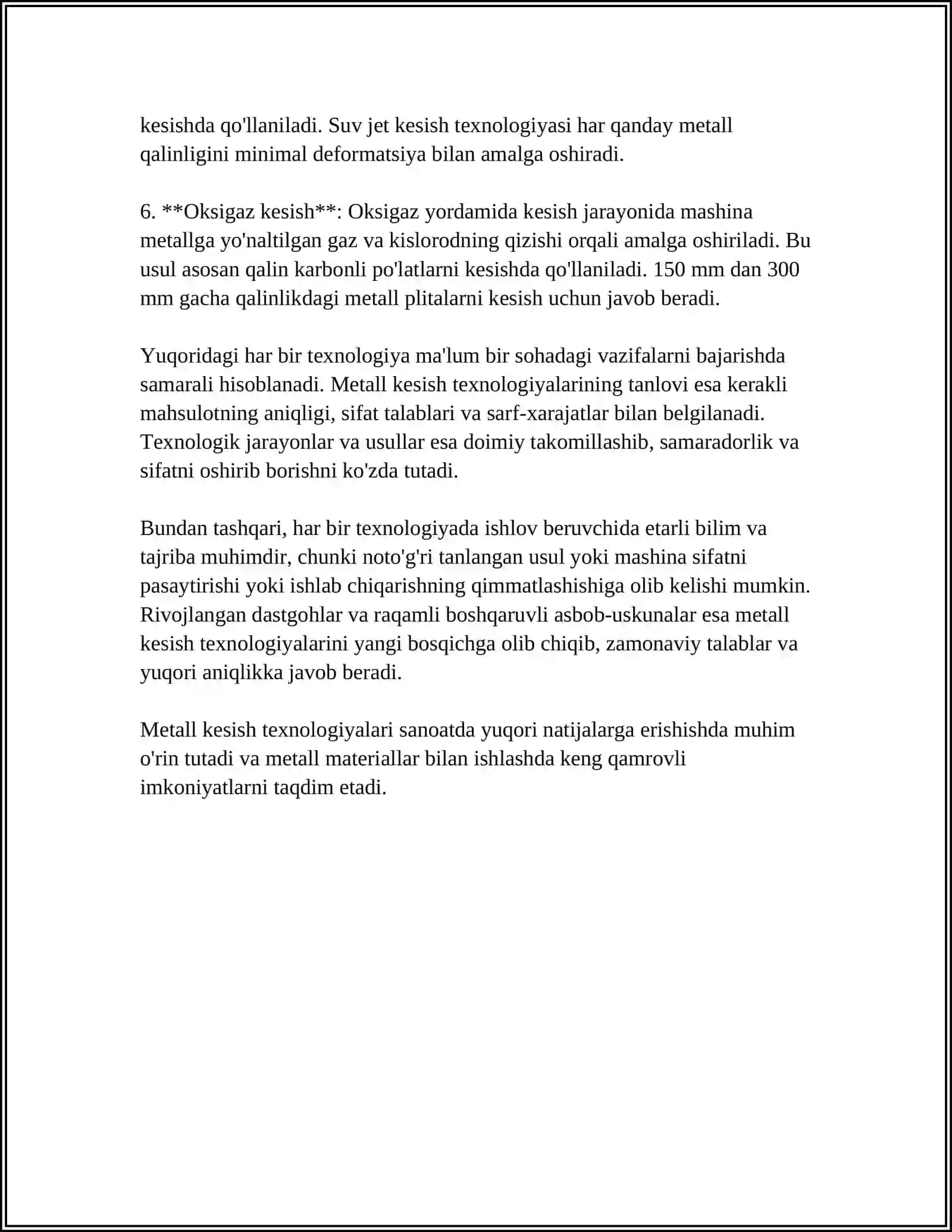 METALLARNI KESIB ISHLASH 4