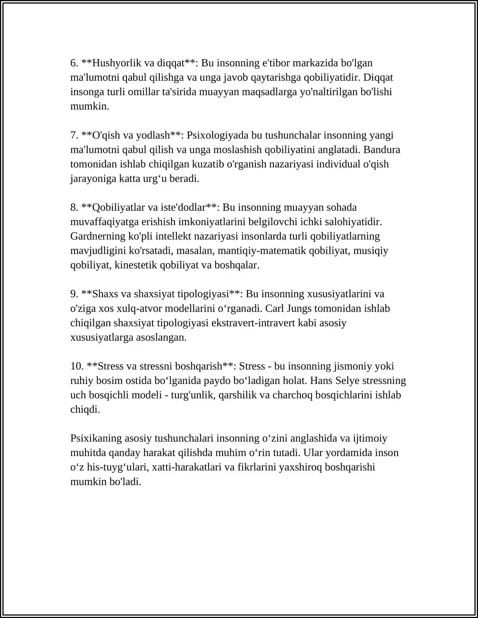 PSIXIKA XAQIDA UMUMIY TUSHUNCHA INSON PSIXIKASINING ISHTIMOIY TARIXIY TABIATI 4