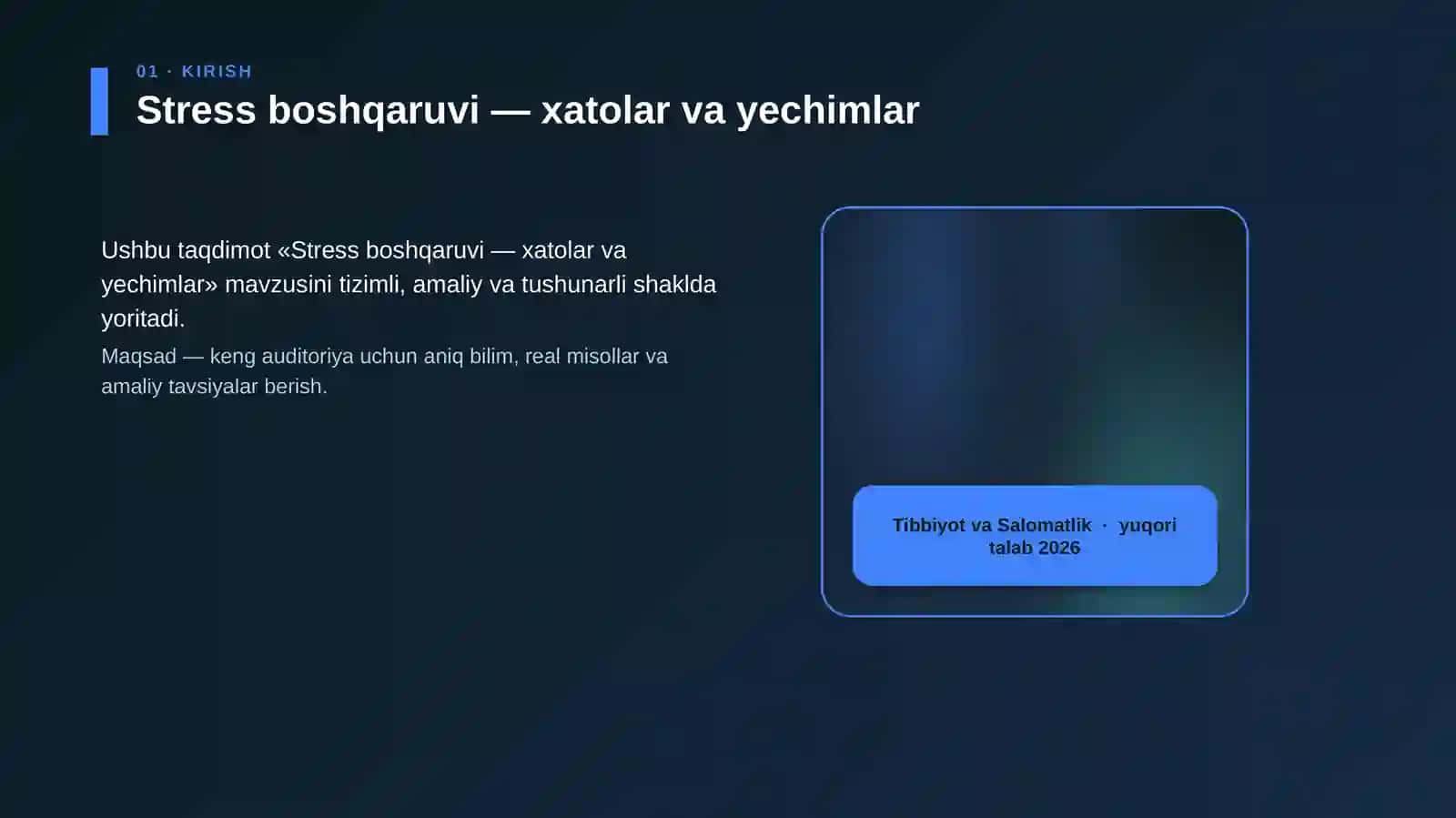 Stress boshqaruvi — xatolar va yechimlar 4