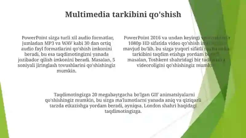 Powir Paint ish oynasi imkoniyatlari Taqdimot yaratish texnologiyasi 4