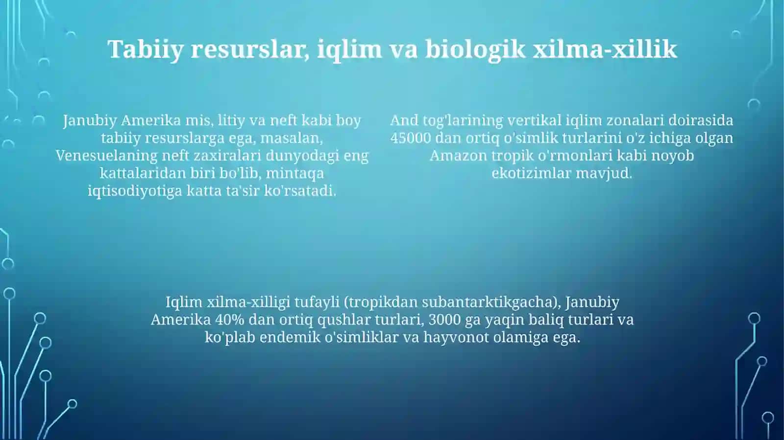 Janubiy Amerika va uning geografik orni 4