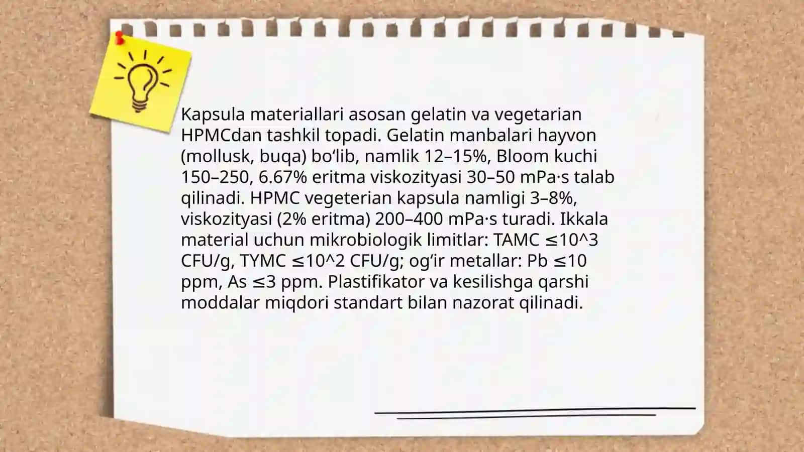 Kapsula dori shaklini standartlash va sifatini tekshirish 4