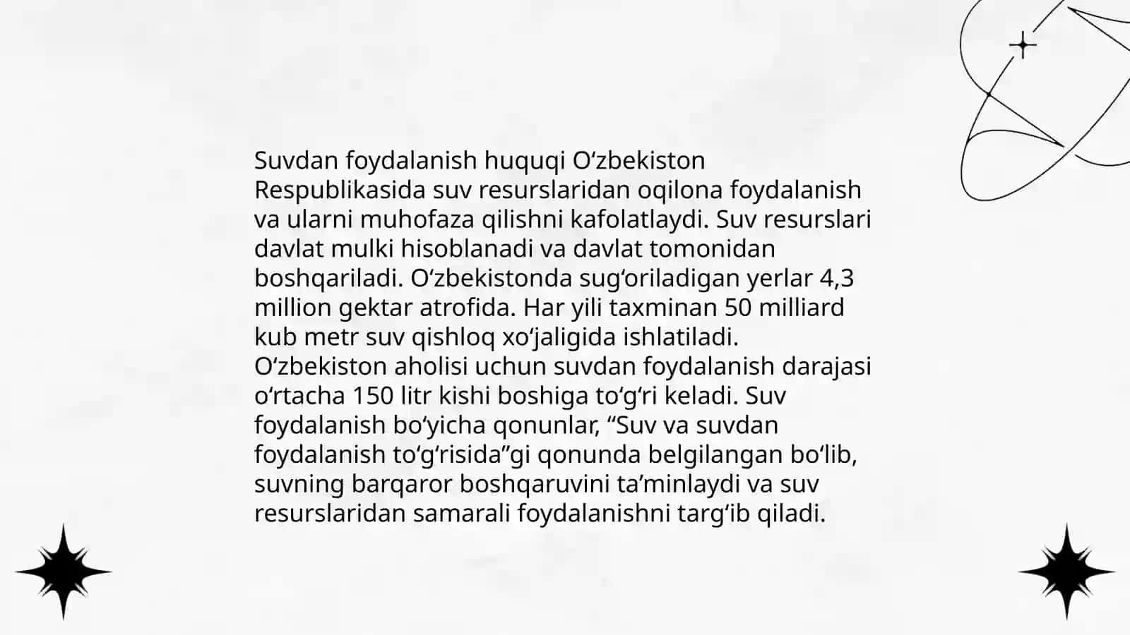 Suv va suvdan foydalanish to‘g‘risida qonun 4
