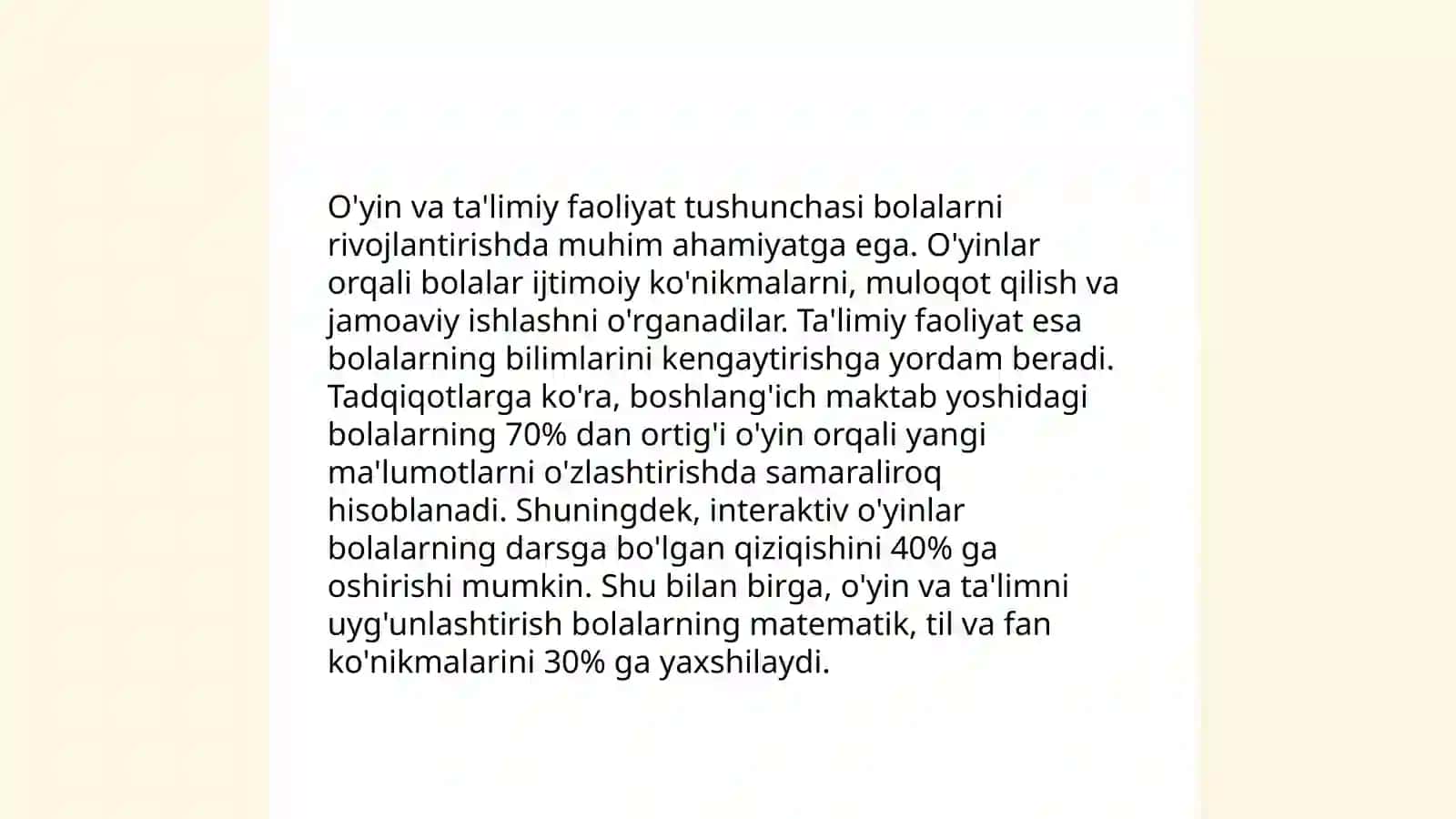 Maktabgacha taʼlim tashkiloti tarbiyalanuvchilarini tarbiyalashda rivojlantiruvchi markazlar 4
