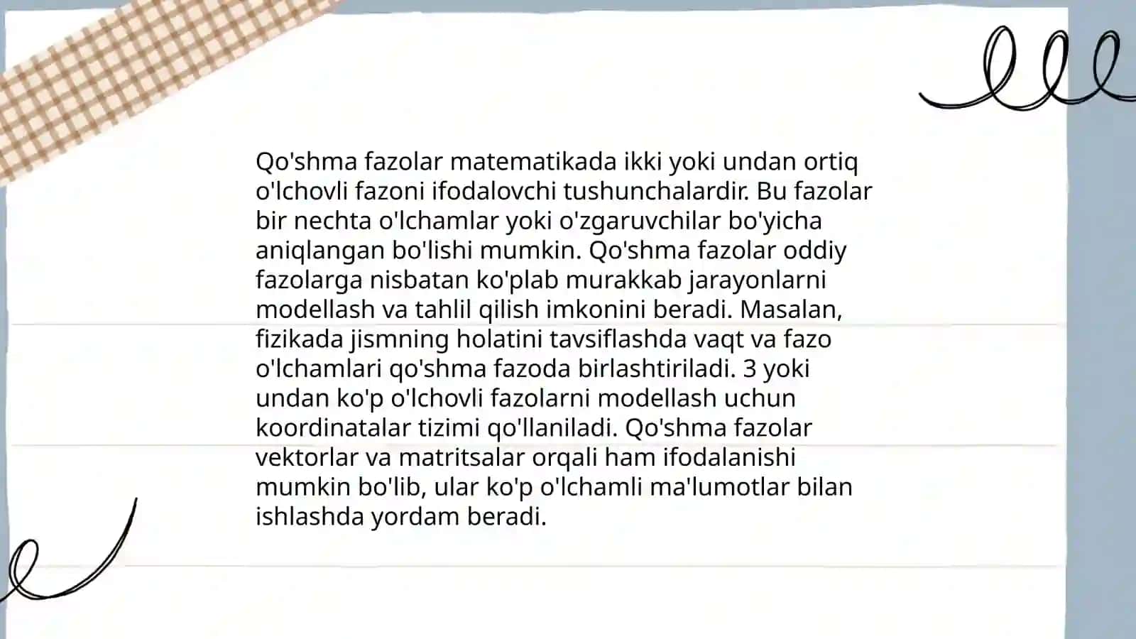 Metrik fazolarda qo'shma fazolar va ularning xossalari 4