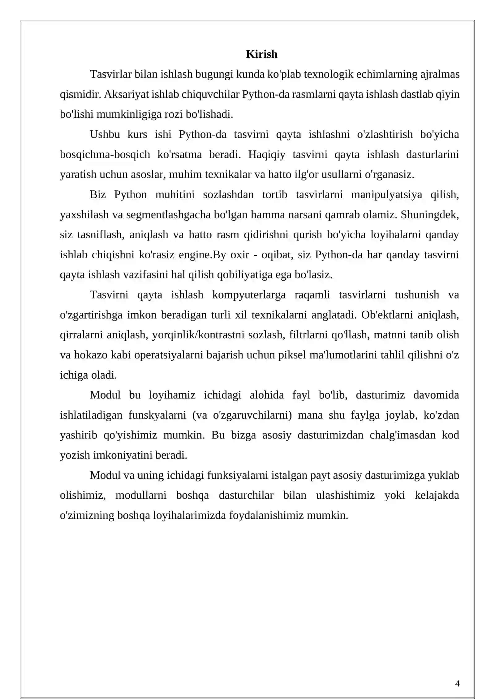 PYTHONDA IMAGE MODULIDAN FOYDALANISH 4