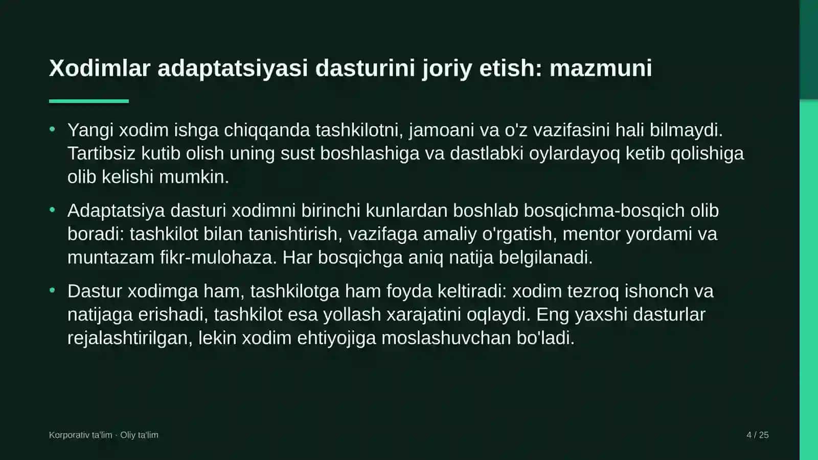 sartaroshxonalarda xodimlar adaptatsiyasi dasturini joriy etish 1345 4