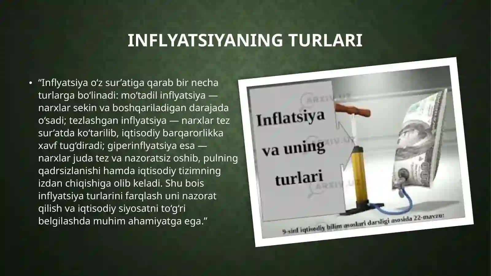 Inflyatsiyaning mohiyati 4