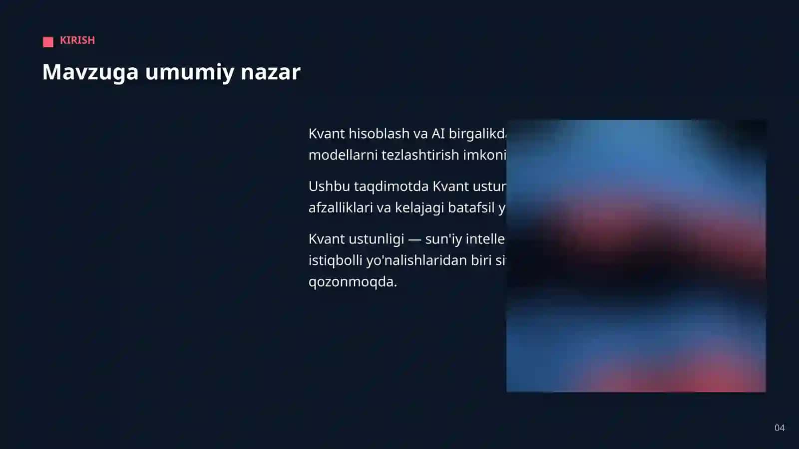 KVANT HISOBLASH VA AI 4