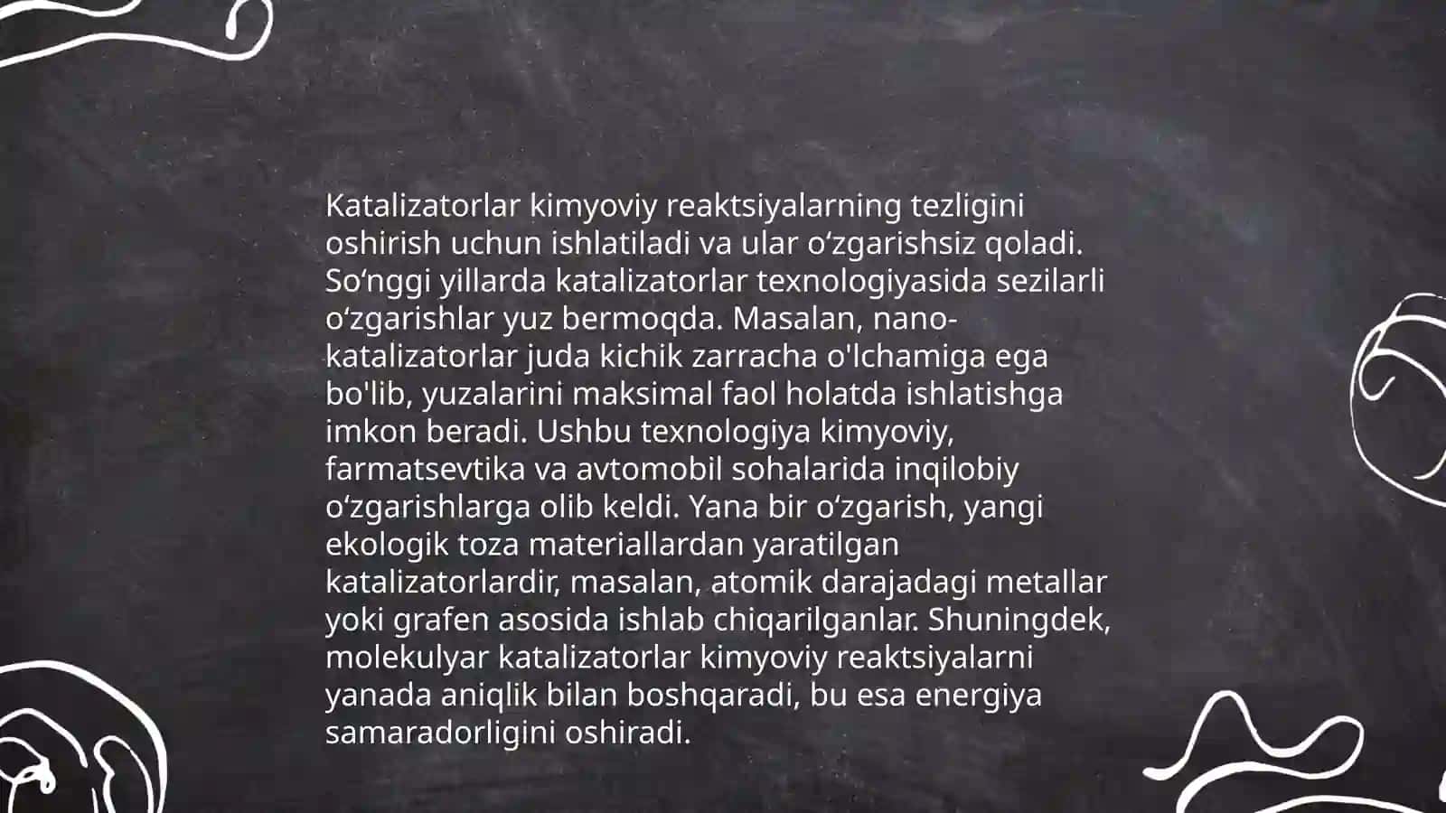Katalizatorlarning Barqaror Faolligi 4