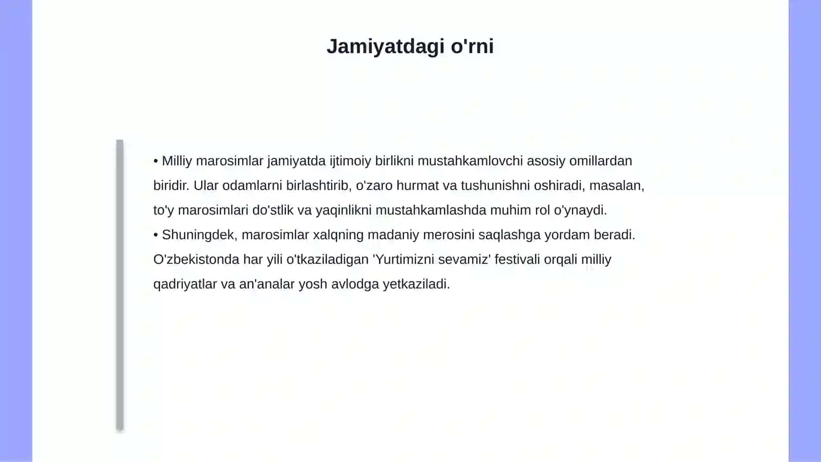 Milliy marosimlar va ularning tarbiyaviy ahamiyati 4