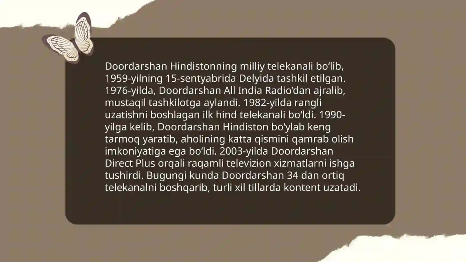 Hindiston Televidenyesi tarixi 4