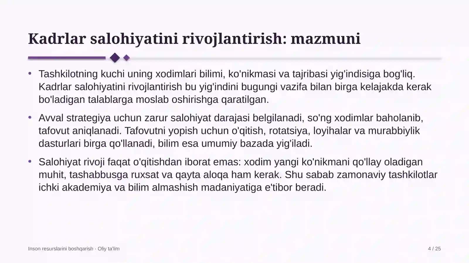Yuqori tezlikdagi temir yo'l qatnovida kadrlar salohiyatini rivojlantirish 4