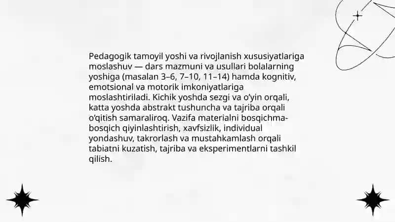 Bolalarni tabiat bilan tanishtirish fanining vazifasi va tamoyillari 4