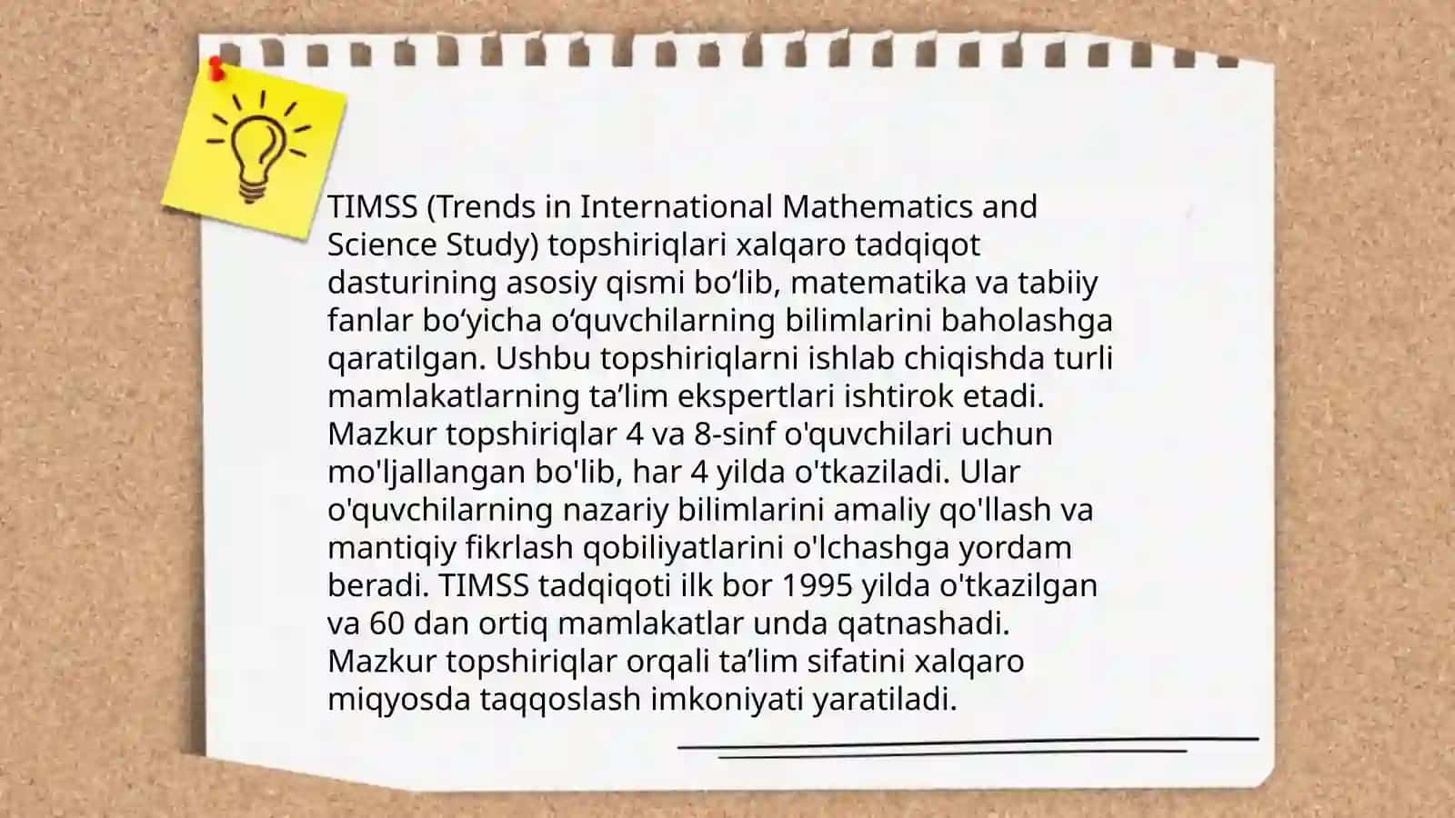 TIMISST xalqaro baholash dasturi 4