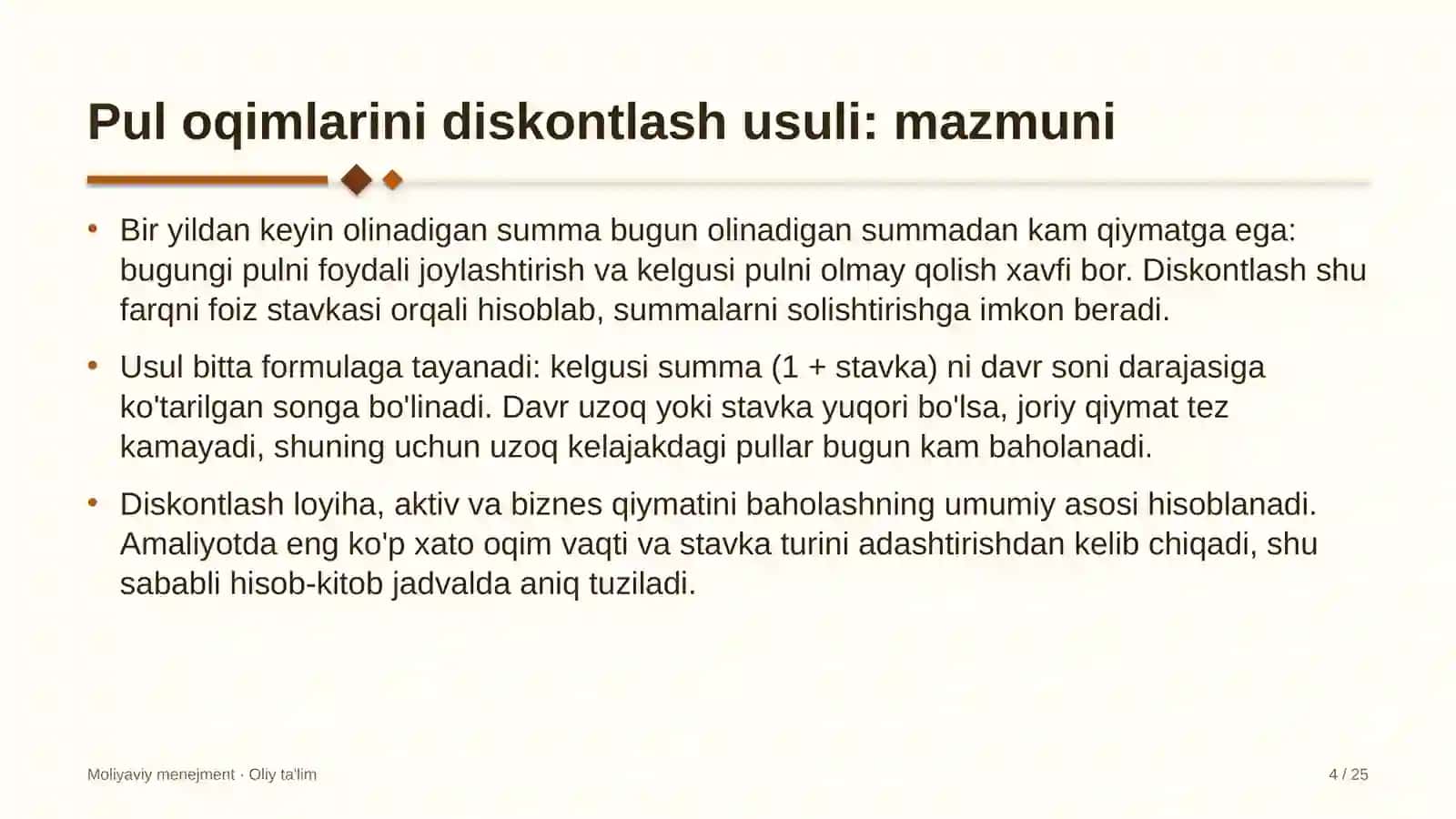 tog' kurortlarida pul oqimlarini diskontlash usulini qo'llash 1917 4