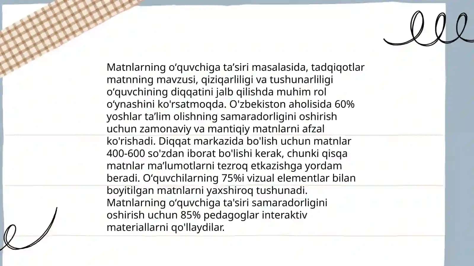 Oʻquv adabiyotlarining tarkibi 4