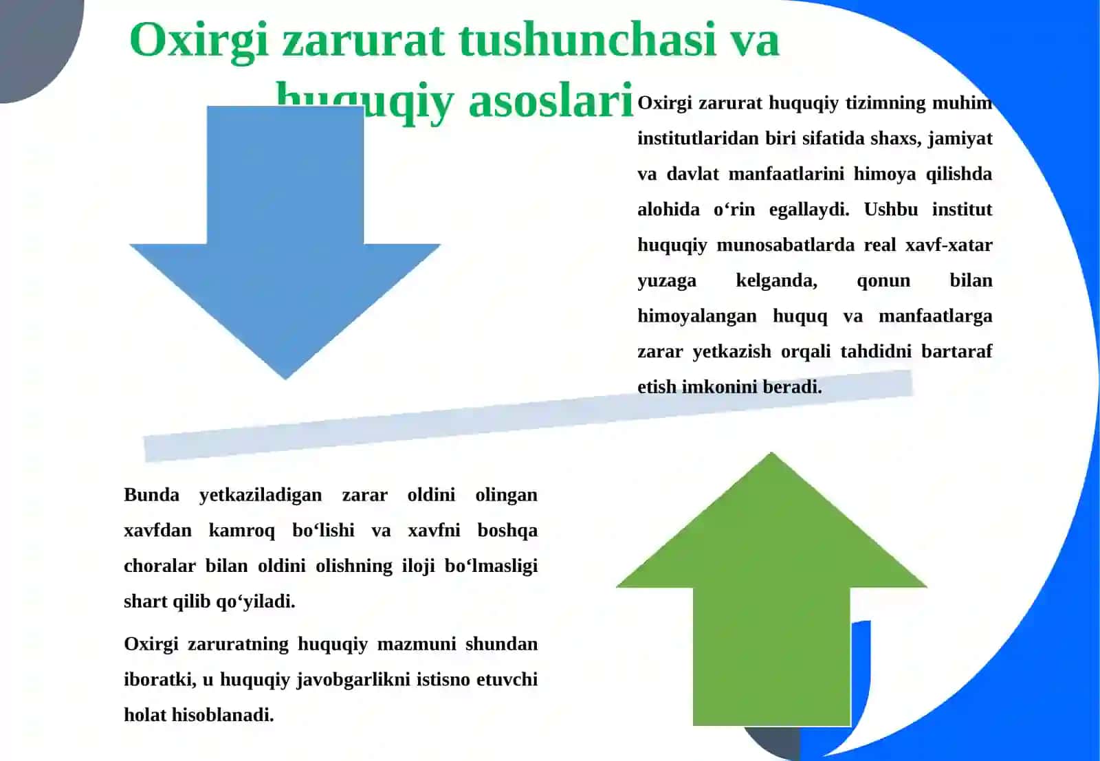 Ma’muriy huquqbuzarliklarda oxirgi zarurat 4