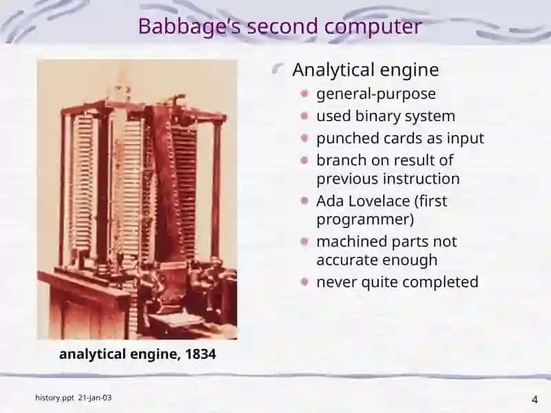 Charles Babbage's Analytical Engine 4