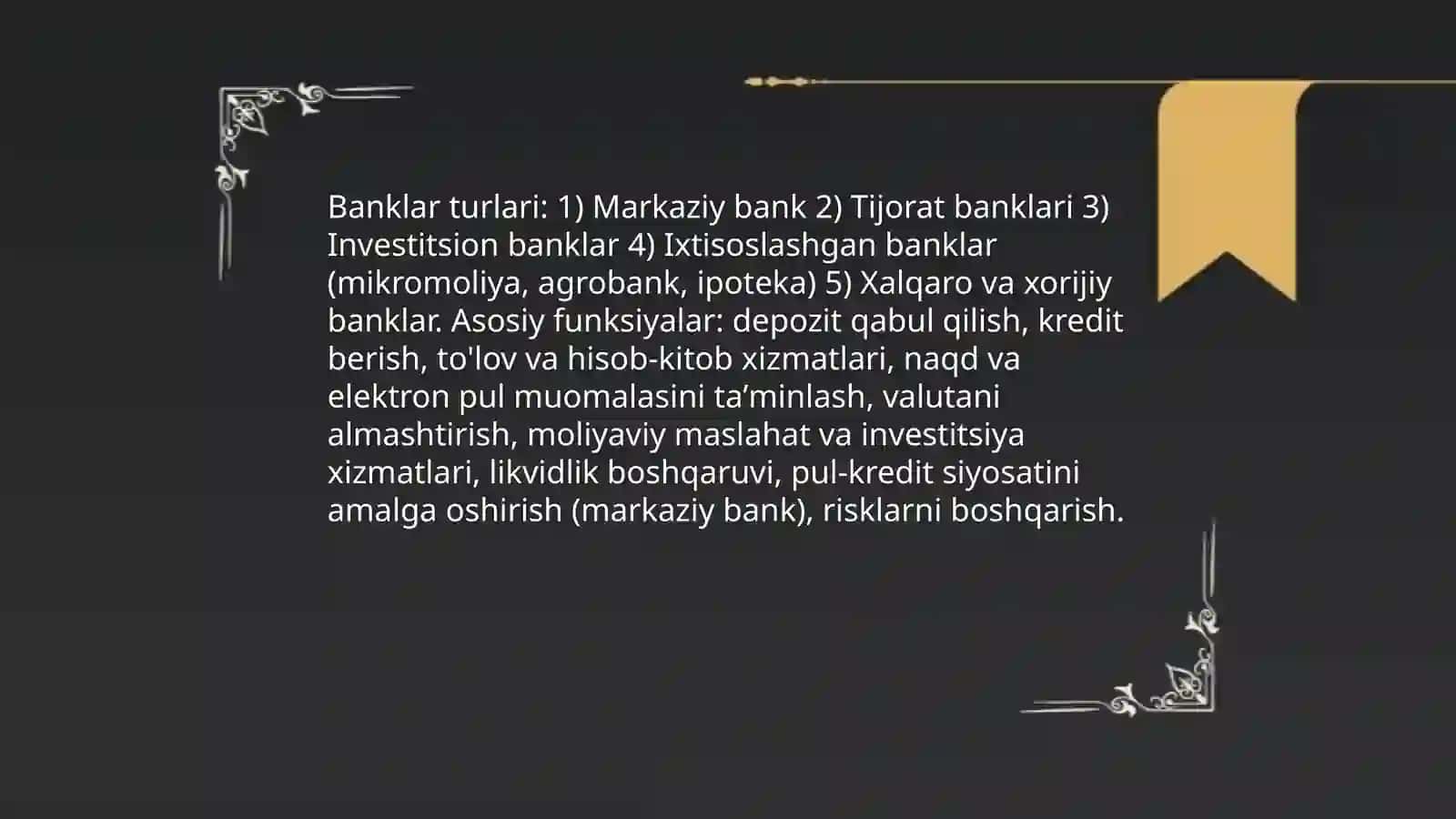 Moliyaviy vositachilar: turlari va funksiyalari 4