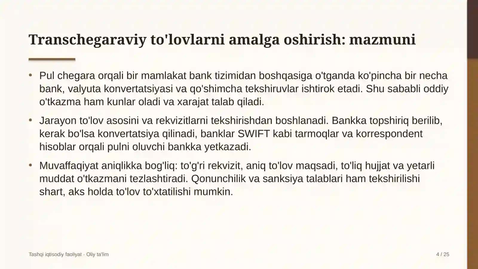 Kiyim-kechak do'konlarida transchegaraviy to'lovlarni amalga oshirish 4