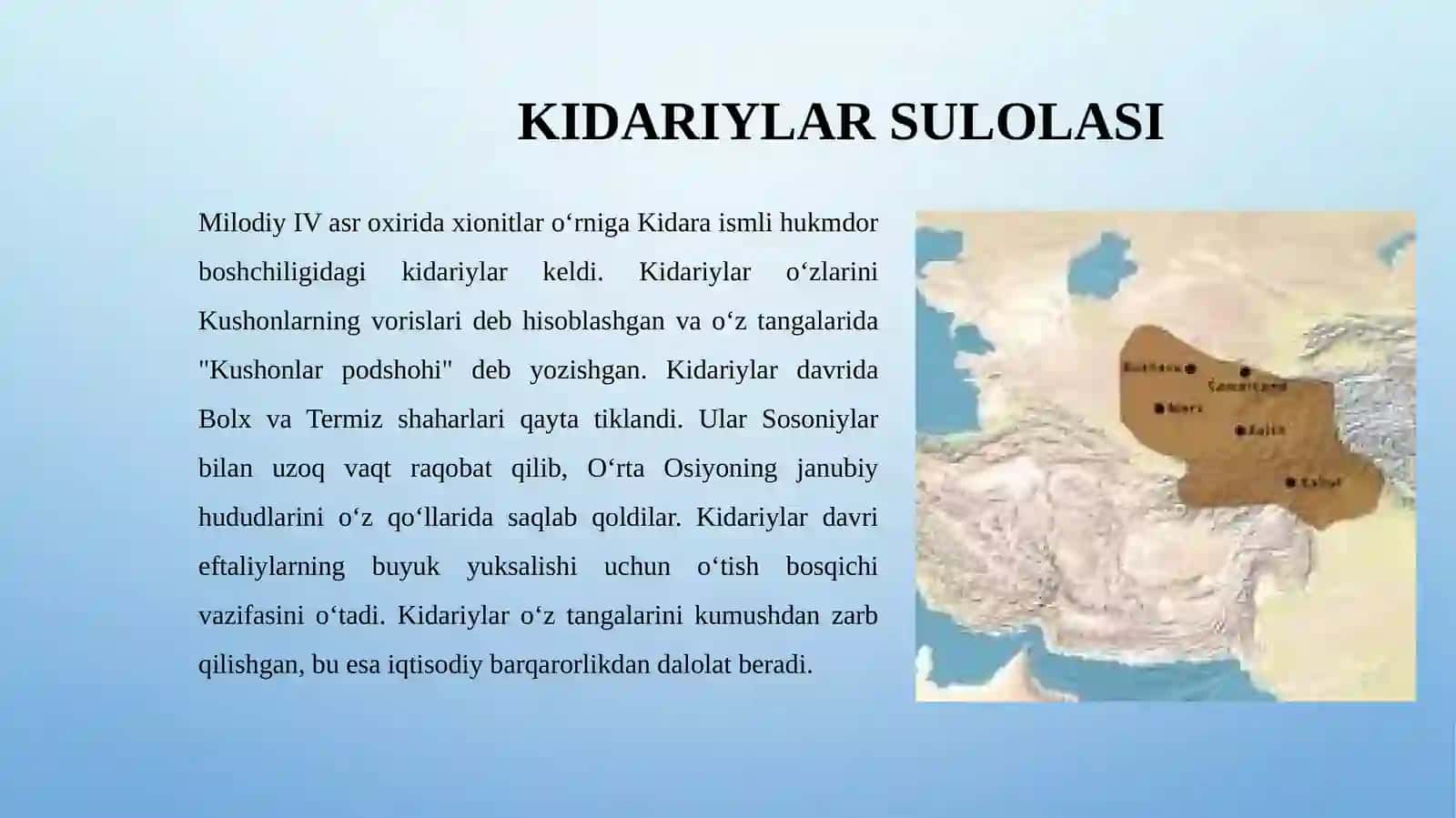O‘RTA OSIYODA ILK O‘RTA ASR DAVLATCHILIGI: XIONITLAR, KIDARIYLAR VA EFTALIYLAR IMPERIYASI 4