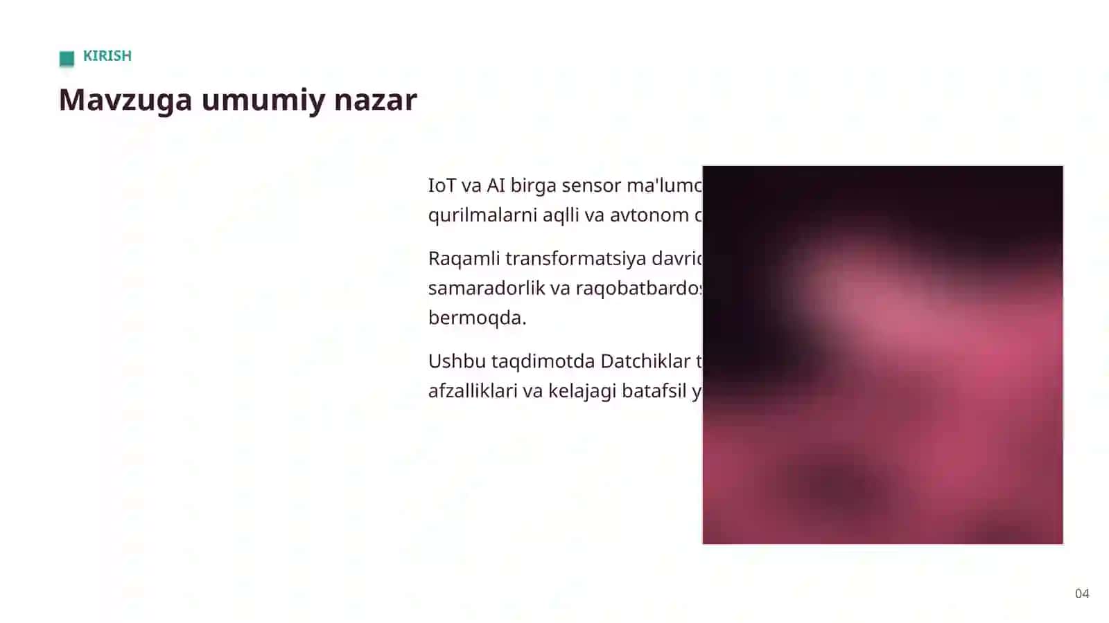 Datchiklar tarmog'i 4