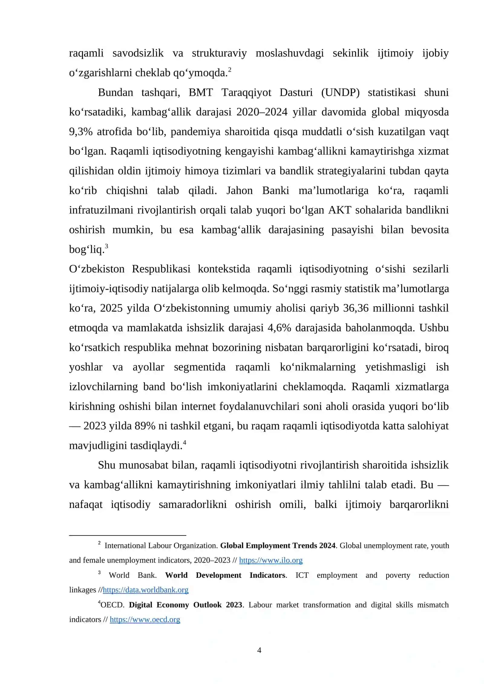 RAQAMLI IQTISODIYOTNI RIVOJLANTIRISH SHAROITIDA ISHSIZLIK VA KAMBAGʻALLIKNI QISQARTIRISH IMKONIYATLARI 4