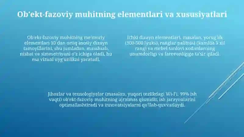 Ob'ekt-fazoviy muhitning rivojlanishi 4