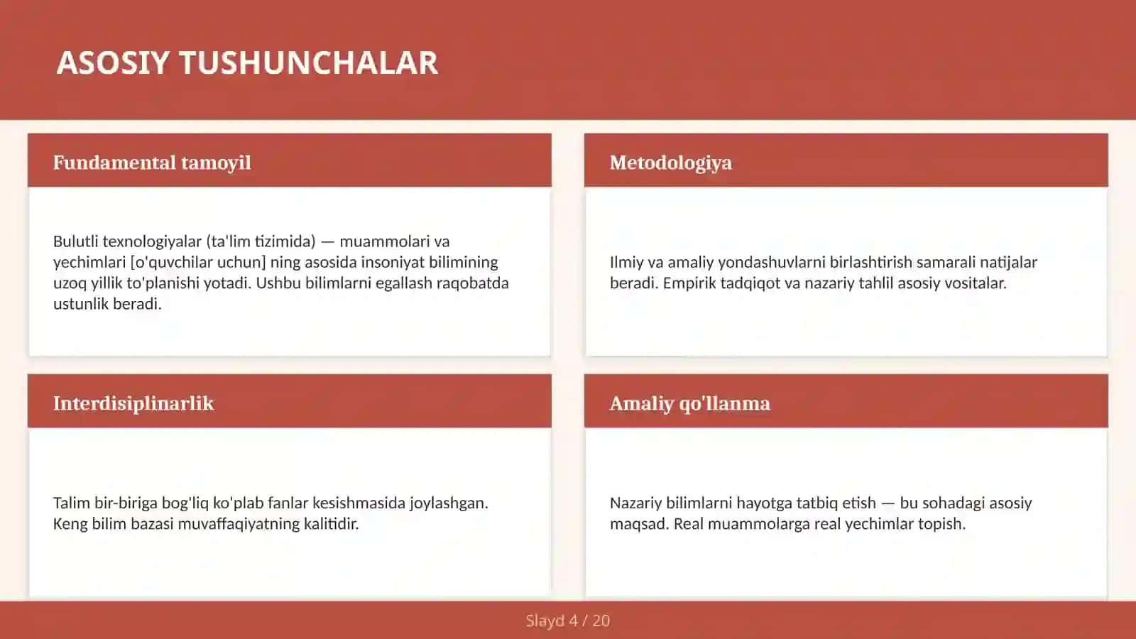 Bulutli texnologiyalar (ta'lim tizimida) — muammolari va yechimlari [o'quvchilar uchun] 4