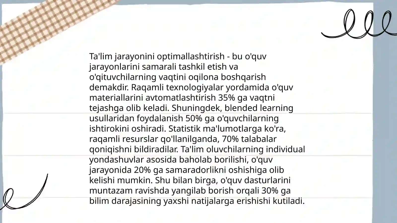 Mashĝulotlarni tashkil etish texnologiyasi 4