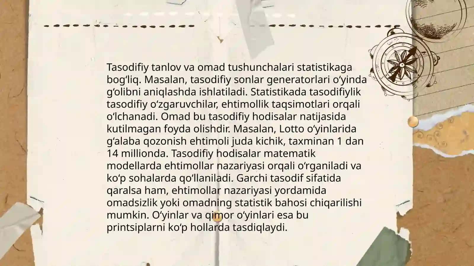Tasodifiy raqamlar generatori 4