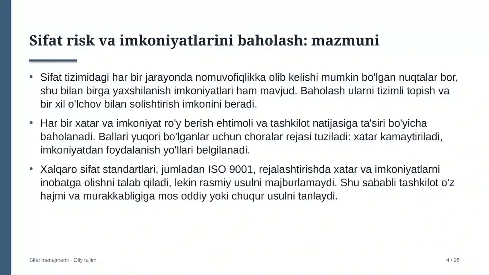 raqamli iqtisodiyotda sifat bilan bog'liq risk va imkoniyatlarni baholash 6283 4