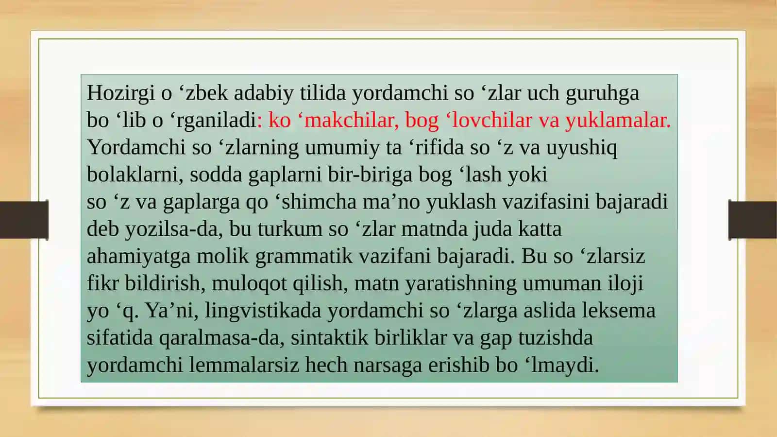 Yordamchi so 'zlar 4