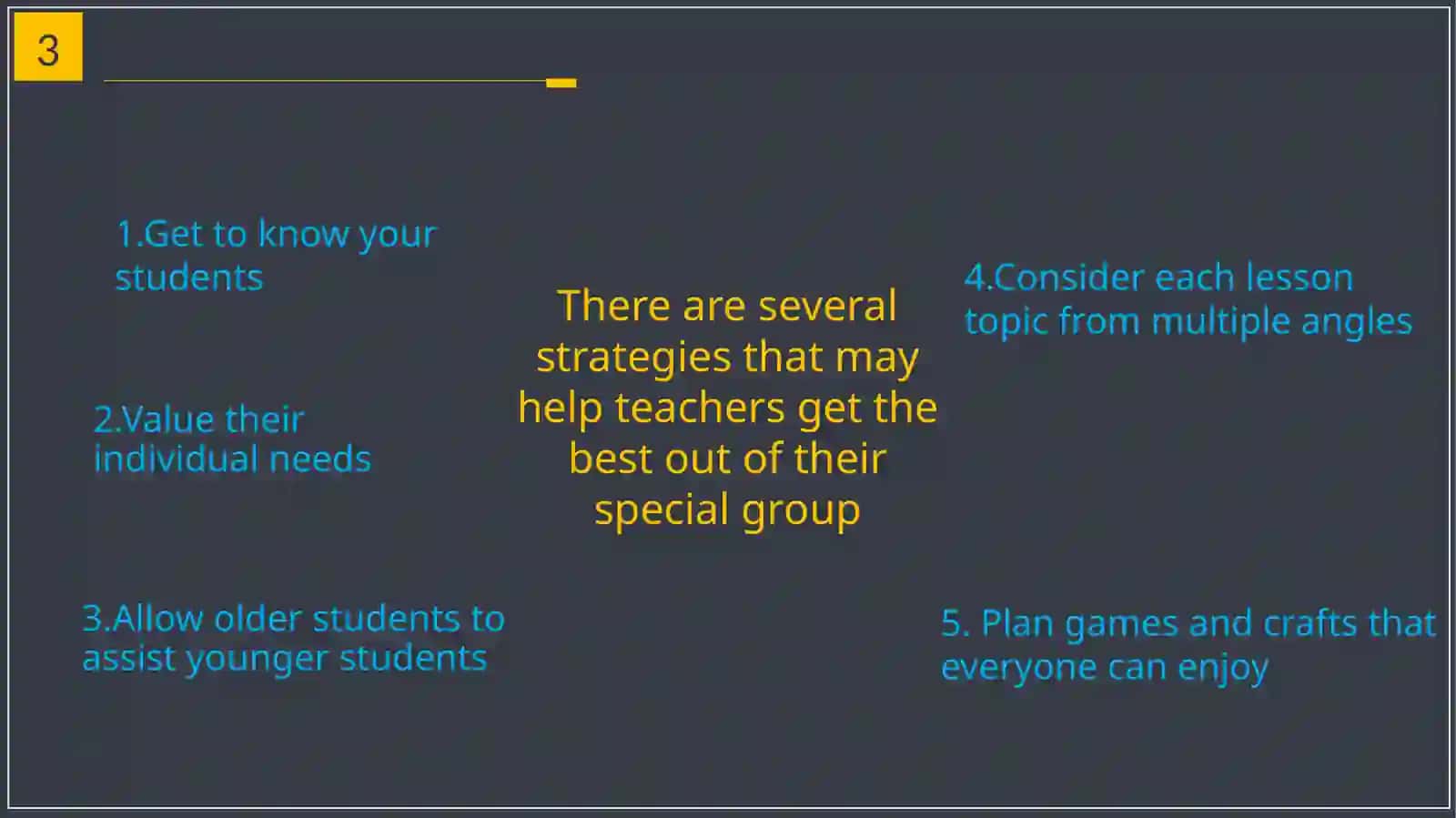 Classroom management in different ages group 4