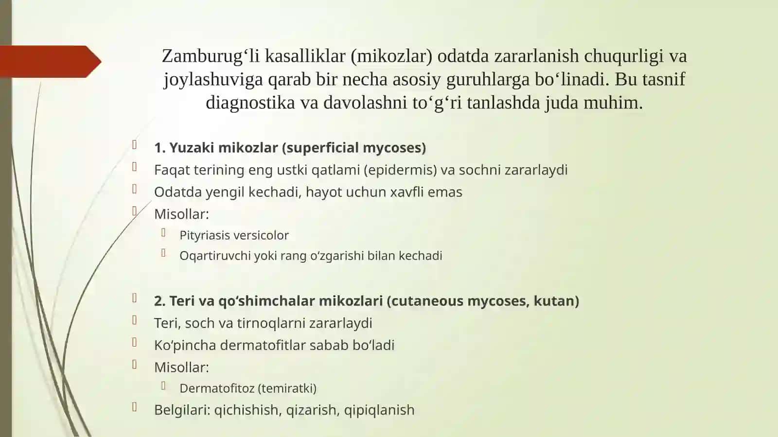 Zamburug‘lar keltirib chiqaruvchi kasalliklar – laboratoriya diagnostikasi va profilaktikasi 4