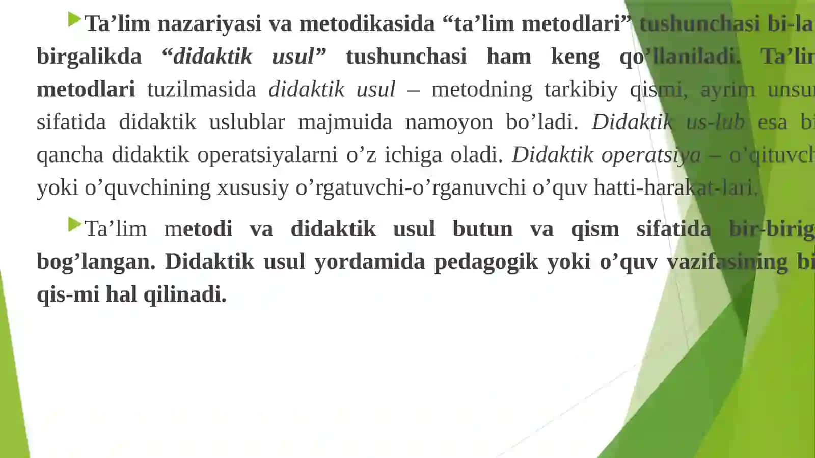 Ta’lim Metodlari va Tashkili 4